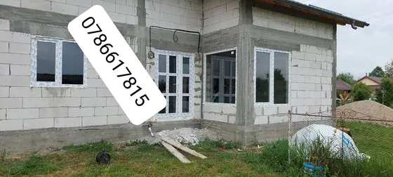 Casă nouă, cu toată tâmplăria montată — montaj Ionuț Termopane