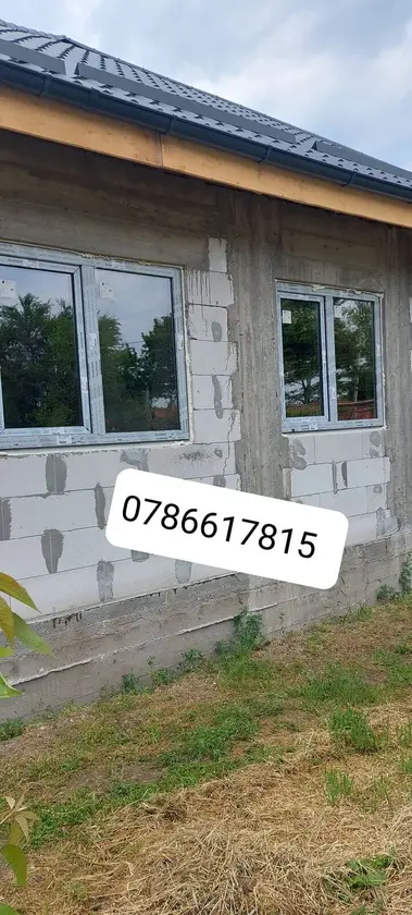 Ferestre PVC montate în zidărie din BCA — montaj Ionuț Termopane